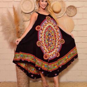Vestido Indiano Trapézio