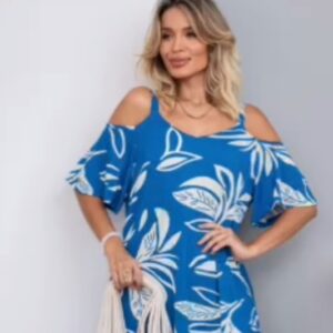 Vestido Vânia estampado